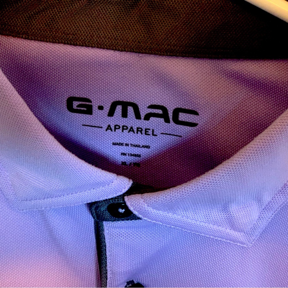 Mens G-Mac Purple golf Polo XL